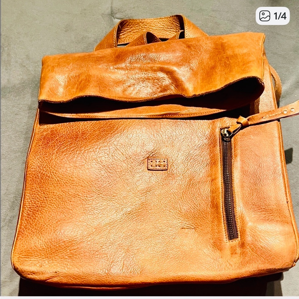 Elegant Tan Leather Backpack for Women!!🌺